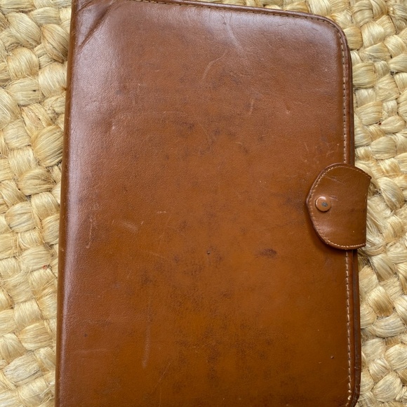 VTG 1950s Leather Writing Traveling Case Blotter Attache - Picture 3 of 10